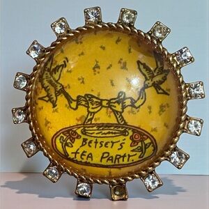 Betsey Johnson Tea Party Collection Lucite Bubble Ring. EXTREMELY RARE. Size 7.